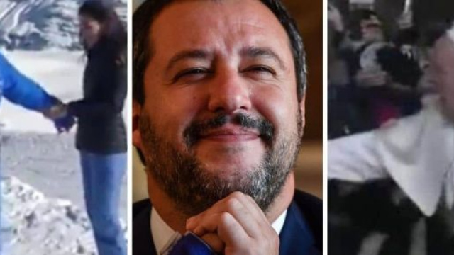 Polemiche su Salvini: con la complicità della fidanzata, in un video prende in giro il Papa dopo l'episodio dello strattonamento a San Pietro.