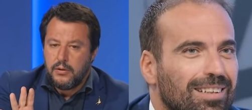 Matteo Salvini e Luigi Marattin, duro scontro a L'aria che tira.