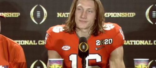 Boston Herald writer urges New England Patriots to tank Clemson Tigers' Trevor Lawrence. [Image source: ESPN College Football/YouTube]
