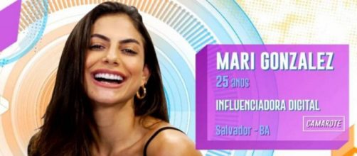 Mari Gonzalez é uma das participantes famosas do 'BBB 20'. (Reprodução/TV Globo)