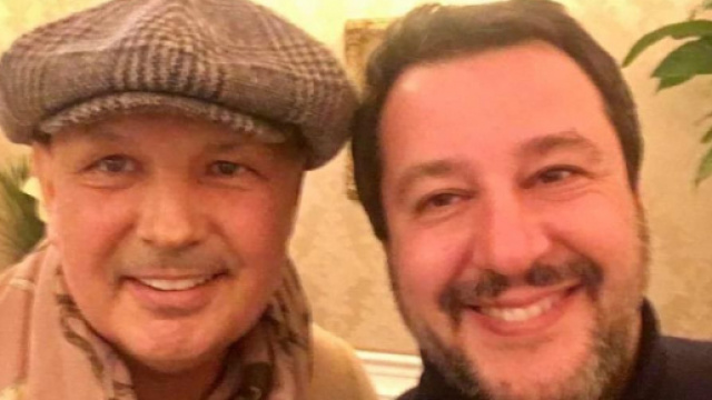 Sinisa Mihajlovic insieme a Matteo Salvini.