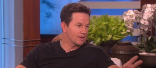 Wahlberg is a long-time fan of Boston sports and the Patriots. [Image Source: TheEllenShow/YouTube]
