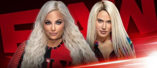 Liv Morgan e Lana se enfrentam no Raw. (Divulgação/WWE)