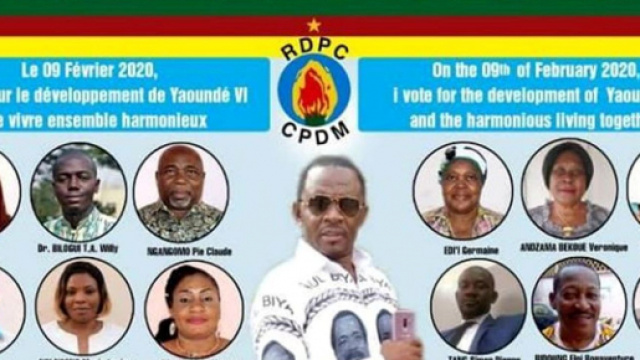 La liste de la Commune d'Arondissement de Yaoundé 6 (du RDPC) (c) Yaoundé 6