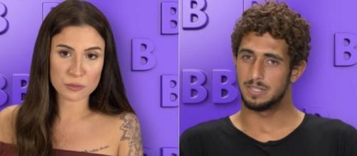 Bianca e Lucas Chumbo estão no paredão do Big Brother Brasil 20: quem deve ser eliminado na terça (28)? Reprodução/TV Globo
