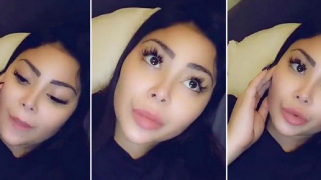 Maeva Ghennam (Les Marseillais aux Caraïbes) souffrante après sa chirurgie, elle pensait avoir attrapé le Coronavirus. ®Snapchat : Maeva Ghennam