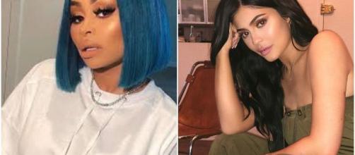Blac Chyna goes off over Kylie Jenner taking daughter Dream over helicopter ride. (Photo Credits: Blac Chyna and Kylie Jenner Instagram)