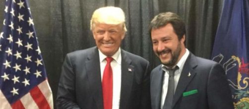 Matteo Salvini insieme a Donald Trump