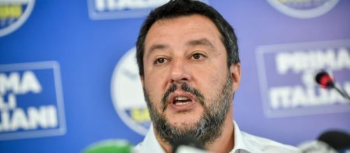 Matteo Salvini leader della Lega attacca il governo