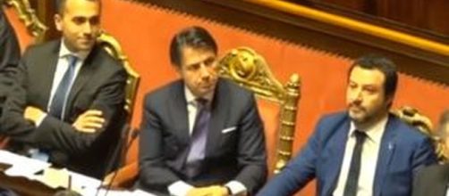 Luigi Di Maio, Giuseppe Conte e Matteo Salvini.