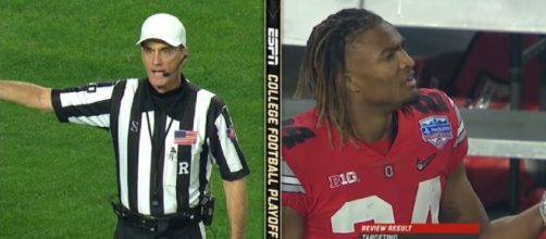 Pressure piles up on refs, Buckeyes now wants refs to be sacked over Fiesta Bowl 'Robbery'. Image credit:espn/Youtube screenshot
