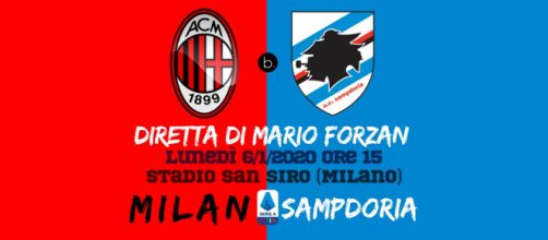 Live Serie A: Milan - Sampdoria dalle ore 15. San Siro vIbra forte!