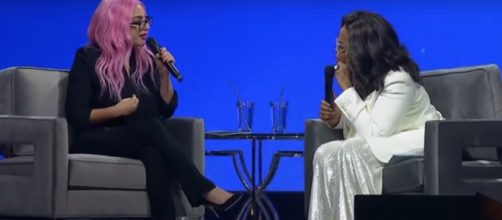Lady Gaga took honesty to a whole new level with Oprah during her '2020 Vision: Your Life in Focus' talk. [Image source: ETCanada/YouTube]