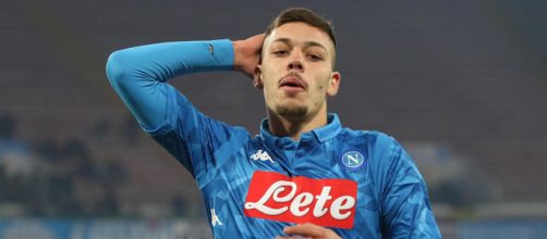 Gianluca Gaetano con la maglia del Napoli