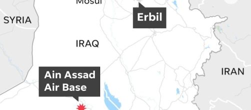 Pentagon confirms missile attack on Iraq bases (image credit BBC/You Tube