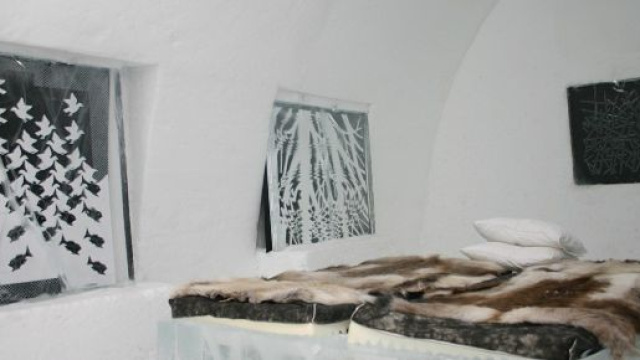 Le suite dell'Ice Hotel di Jukkasjärvi.
