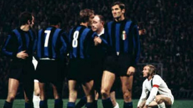 La sfida tra Inter e Borussia Mönchengladbach nella Coppa dei Campioni 1971/72.