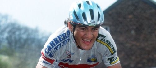 Claudio Chiappucci in azione: il paragone Ganna-Indurain secondo lui fa ridere.