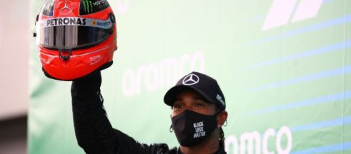 Lewis Hamilton raggiunge Michael Schumacher a quota 91 vittorie in Formula 1.