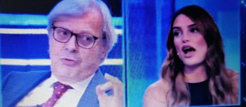 Scontro tra Vittorio Sgarbi e Franceska Pepe a Live-non è la d'Urso.