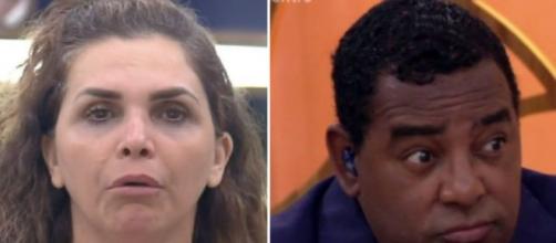 Romance entre Luiza Ambiel e cantor do Raça Negra vem à tona. (Fotomontagem)