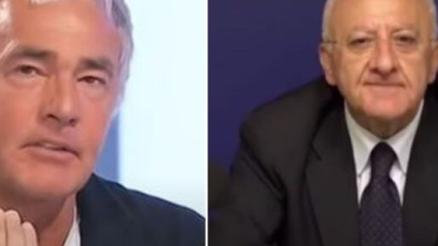 Massimo Giletti e Vincenzo De Luca.