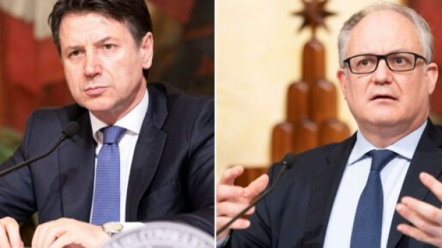 Il presidente del Consiglio, Giuseppe Conte, ed il Ministro dell'economia e delle finanze, Roberto Gualtieri.