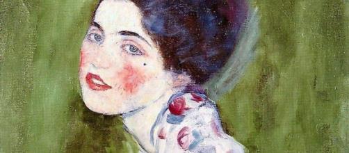 'Portrait of a Lady,' 1916, is atypical for Gustave Klimt. [Peter/Flickr]