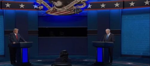 An image from the third Presidential debate. [image Source: PBS NewsHour/YouTube]