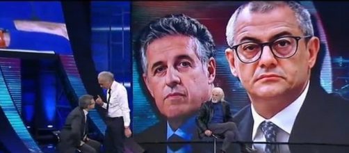 Giletti affronta Pedullà durante Non è l'Arena.