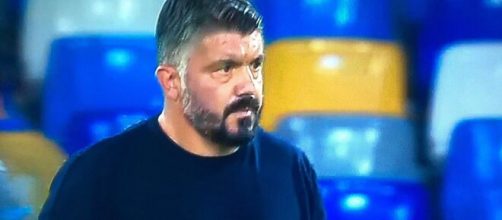 Rino Gattuso, tecnico del Napoli.