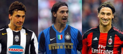 Ibrahimovic está entre os jogadores que defenderam os três gigantes da Itália. (Fotomontagem)