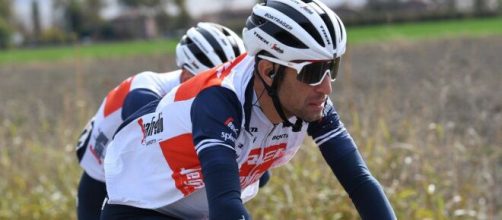 Vincenzo Nibali impegnato al Giro d'Italia