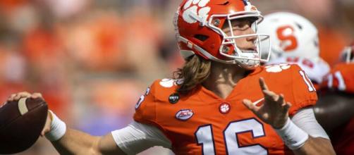 Clemson QB Trevor Lawrence tests positive for Covid-19 and is ...(Image via CBSSports/Youtube)