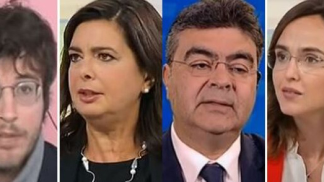 Diego Fusaro, Laura Boldrini, Emanuele Fiano e Lia Quartapelle.