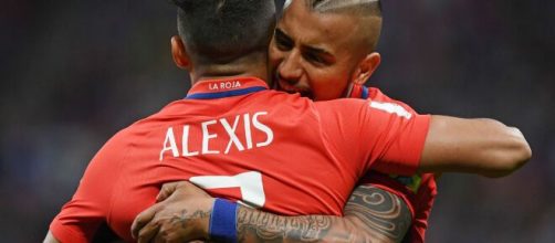 A dupla da Internazionale, Alexis Sanchéz e Arturo Vidal, segue sendo primordial no Chile. (Arquivo Blasting News)