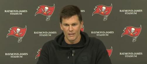 Bayless marvels at how Brady still performs at a high level. [Image Source: Tampa Bay Buccaneers/YouTube]