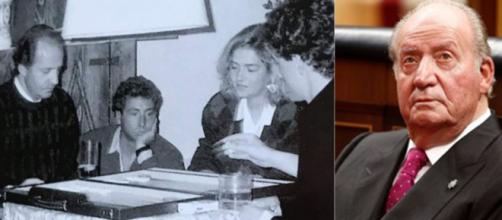 Jugando a backgammon, Alessandro Lequio, el rey Juan Carlos I y familia en 1986, según la publicación de Instagram