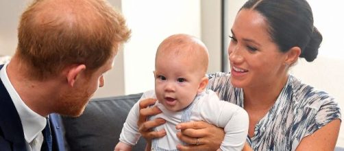 Cutest moments of Meghan and Harry with son Archie. [Image source/Entertainment Tonight YouTube video]