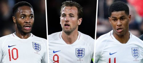 Inglaterra tem ótima safra de jogadores jovens. (Fotomontagem)