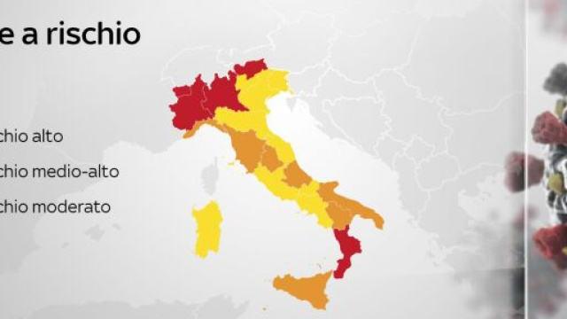 Coronavirus e le regioni che entrano in zona arancione.