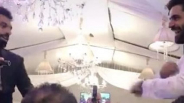 Mohamed Salah au mariage de son frère.