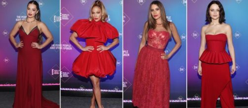 El rojo arrasó en la alfombra roja de los People's Choice Awards 2020