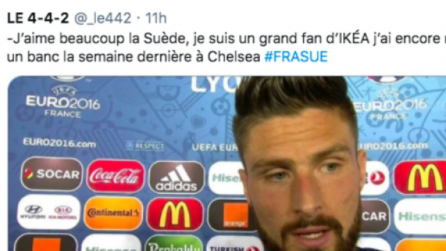 La photo d'Olivier Giroud sur Twitter fait le buzz - Photo capture d'&eacute;cran Twitter