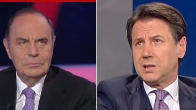 Bruno Vespa contro il governo presieduto da Giuseppe Conte.