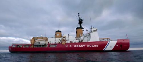 US Coast Guard's only heavy icebreaker, the Polar Star is heading to the Arctic. [Image Source: National Geographic/YouTube]