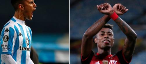Racing e Flamengo se enfrentam pelo jogo de ida das oitavas da Libertadores 2020. (Fotomontagem)