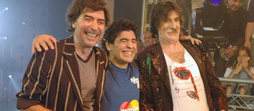 Reunión cumbre: Joaquíni Sabina, Diego Armando Maradona y Charly García
