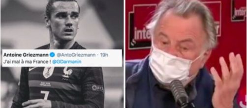 Les footballeurs vivement critiqués sur France Inter. (Photo Montage)