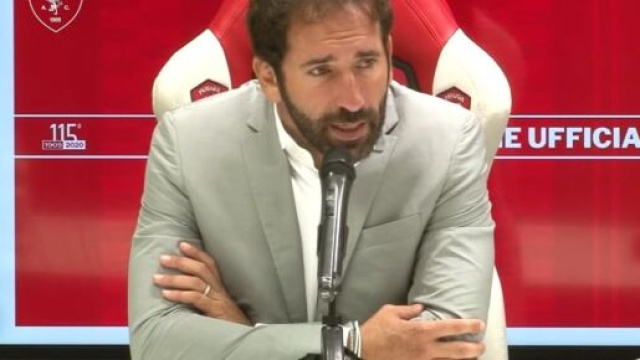 L'allenatore del Perugia Calcio, Fabio Caserta.